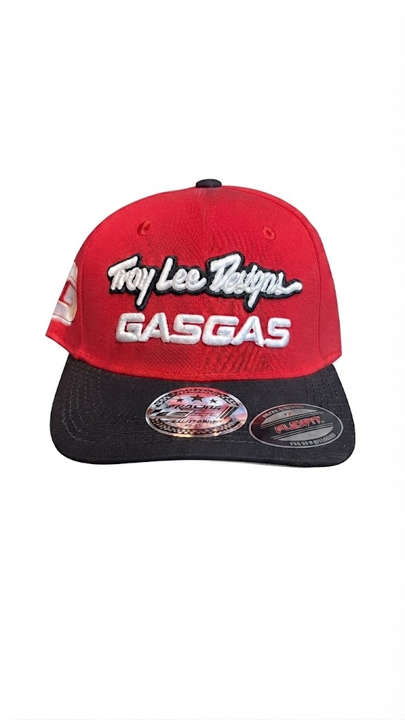 GORRA 3A TROY LEE DESIGNS GASGAS ROJO NEGRO