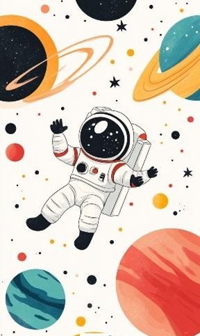 BUFF 70 CM ASTRONAUTA BLANCO 703