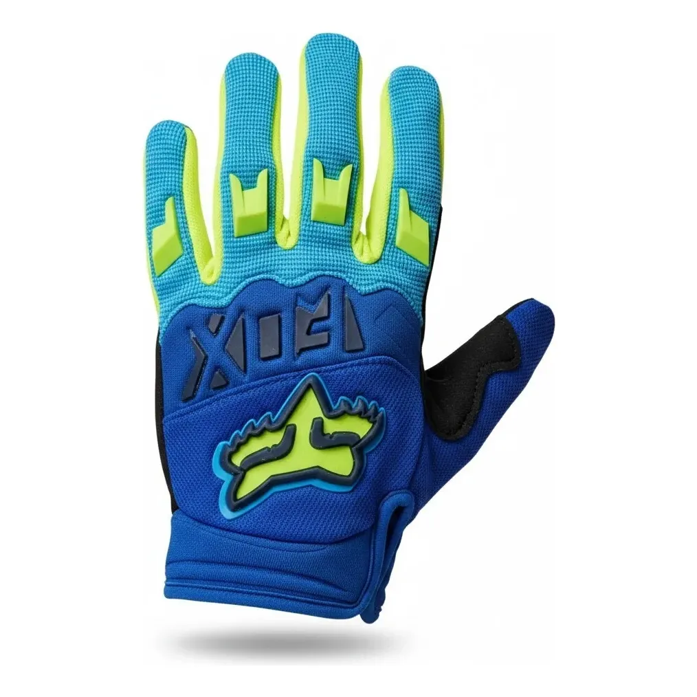 GUANTES FOX NIÑO AZUL