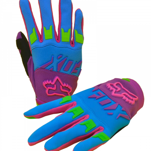 GUANTES AAA FOX MORADO FUCSIA