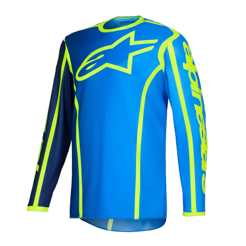 JERSEY ALPINESTARS FLUID APEX AZUL AMARILLO
