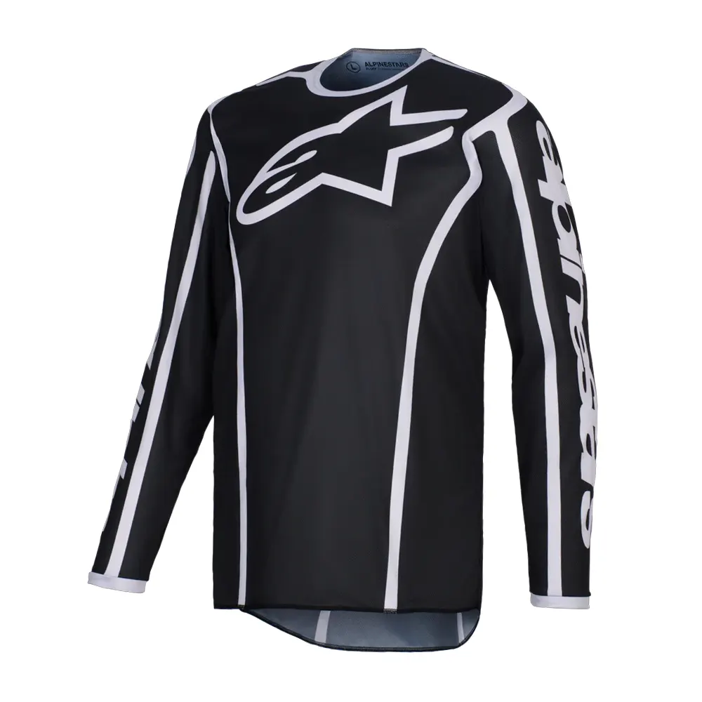 JERSEY ALPINESTARS FLUID APEX NEGRO GRIS