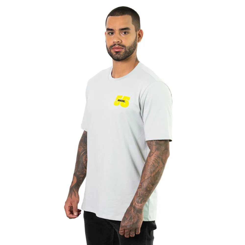 CAMISETA YAMAHA RIDE NOSTALGIA MAS GRIS