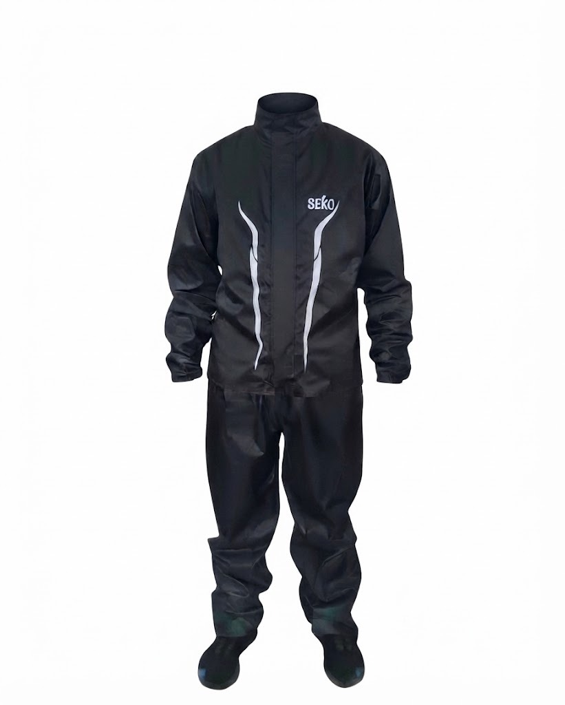 IMPERMEABLE TIPO SUDADERA SEKO NEGRO