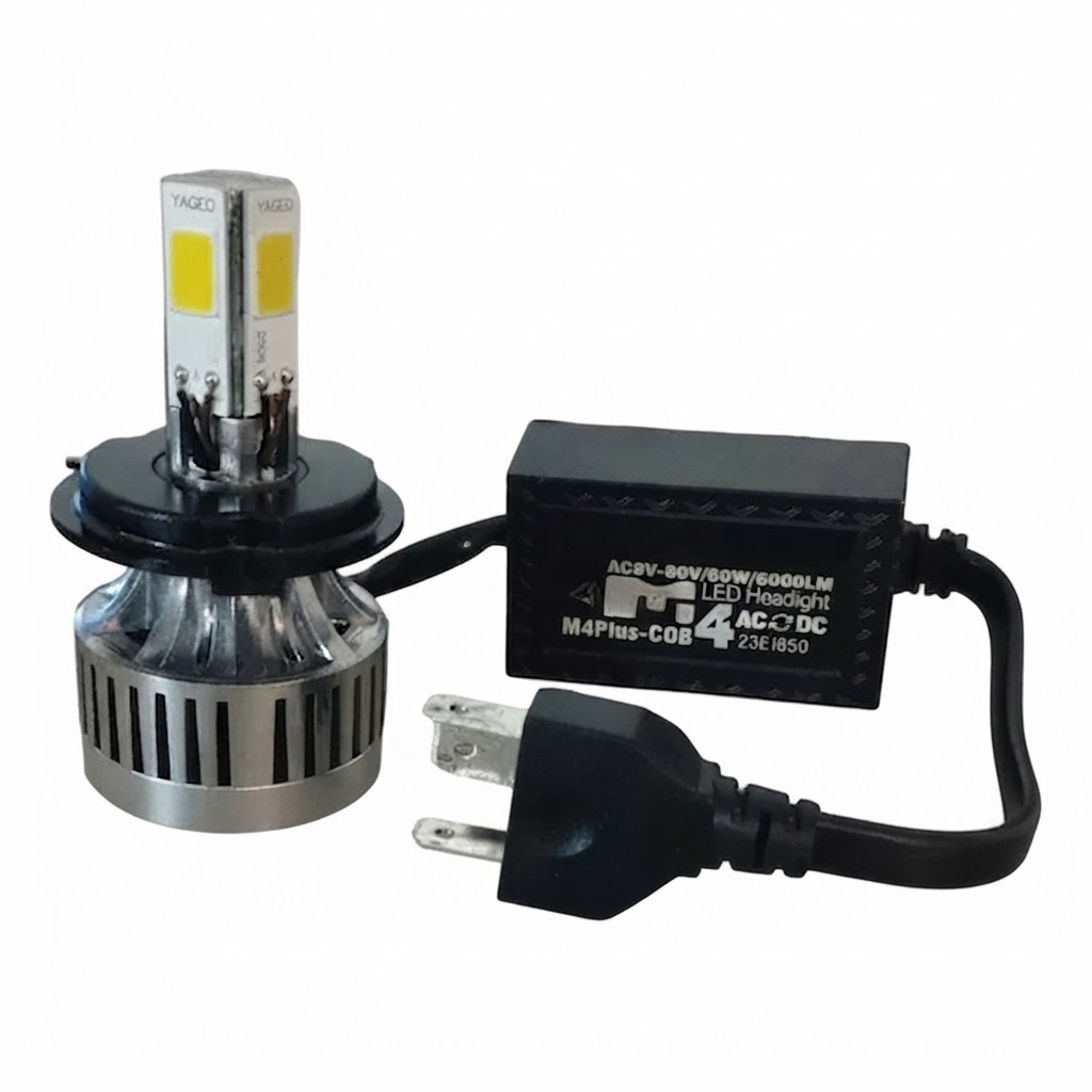 BOMBILLO LED H4 6000LM 4 CARAS