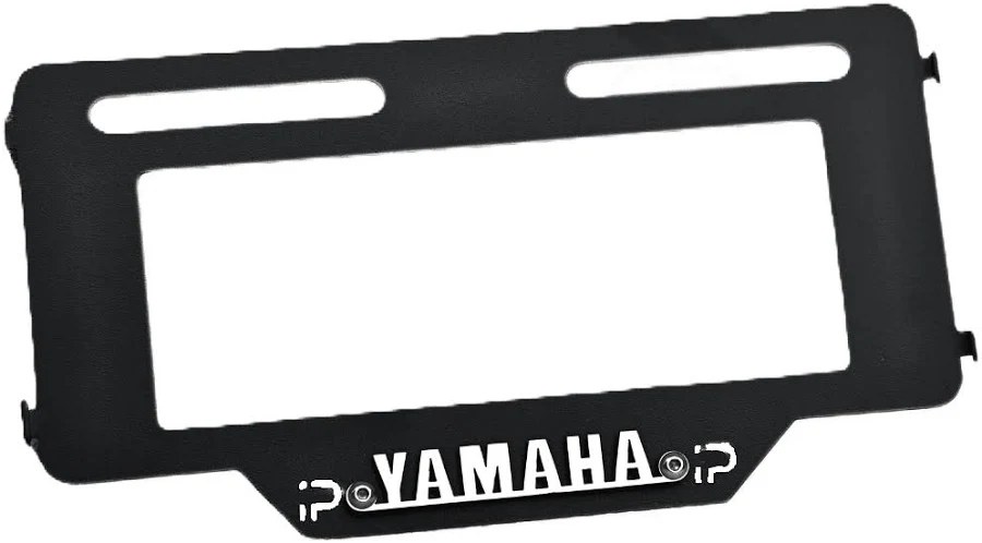 PORTA PLACA 3D RG XTZ125 NEGRO CROMADO
