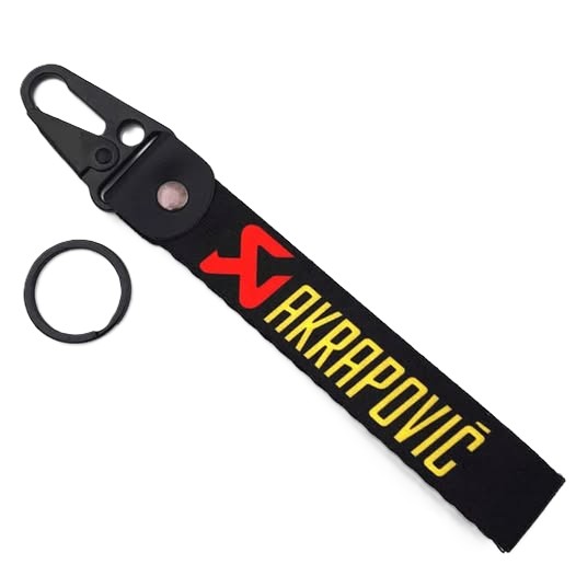 LLAVERO CHAPA METALICA AKRCEPOVIC NEGRO