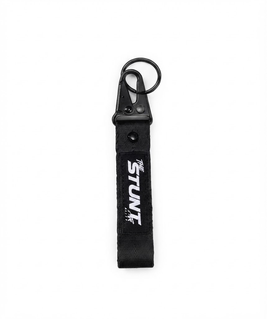 LLAVERO CHAPA METALICA STUNT NEGRO