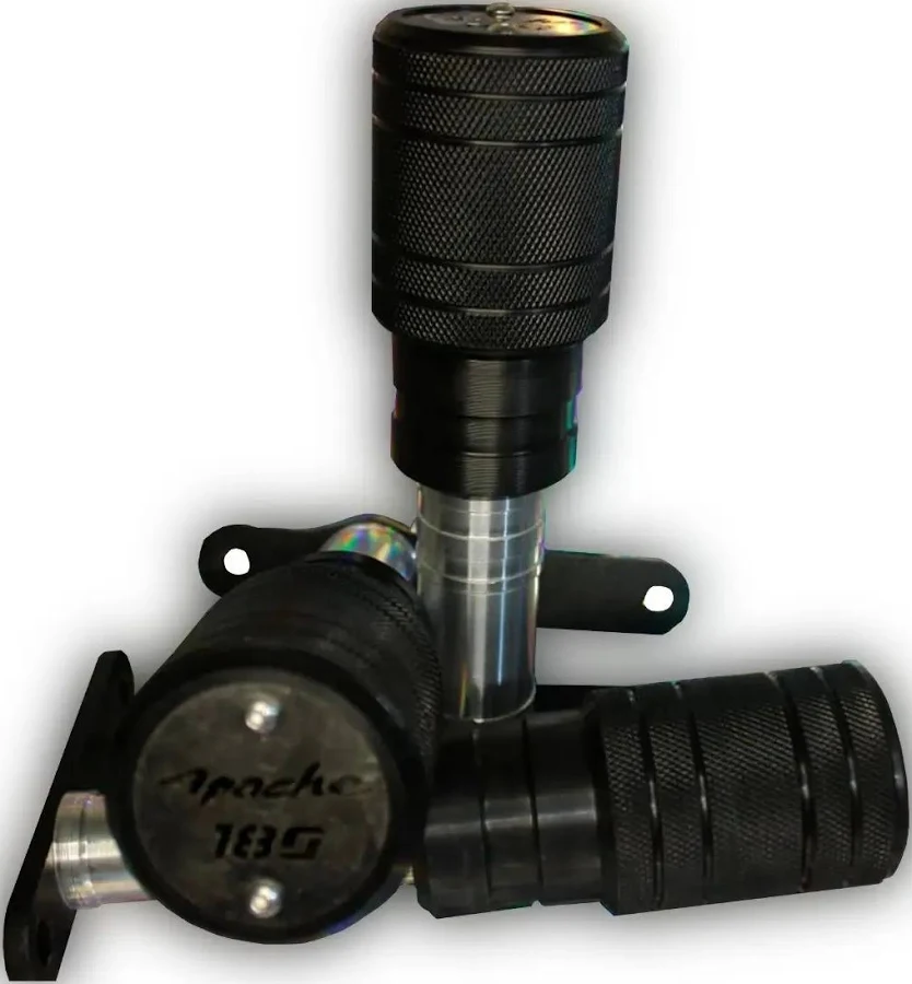 SLIDER DE ALTO IMPACTO MOTOR 2 PUNTOS RG APACHE 180 TAPA NEGRA