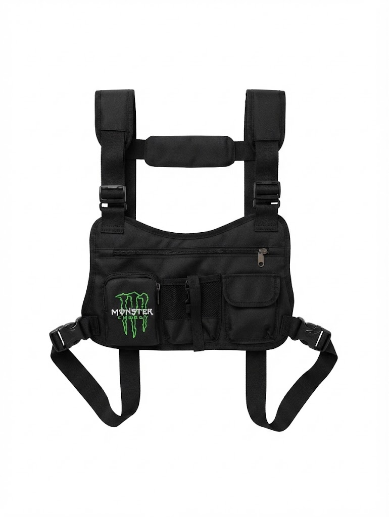 PECHERA CHALECO PORTA CELULAR MONSTER
