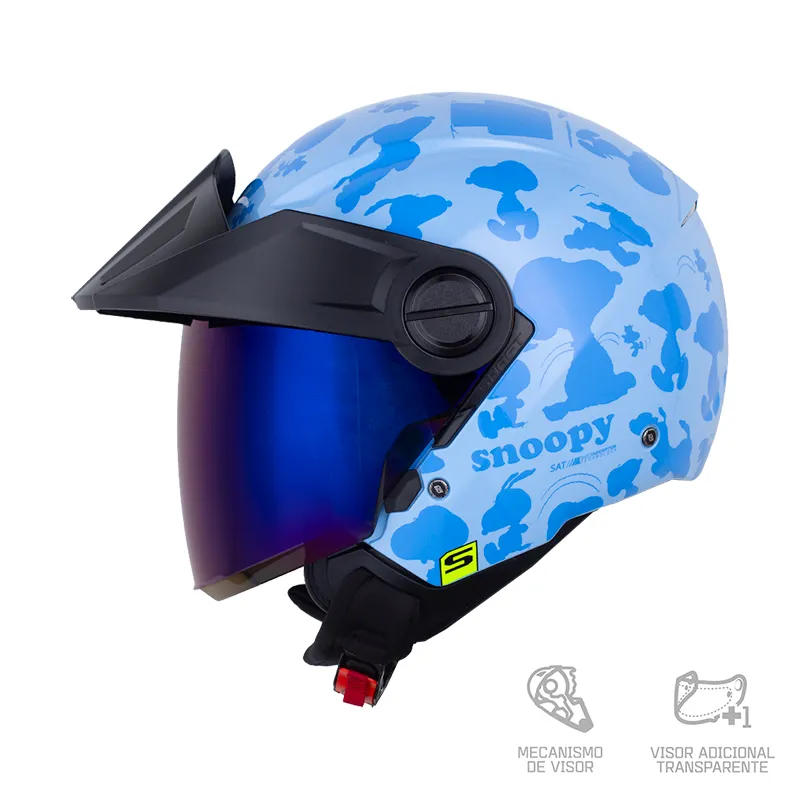 CASCO SHAFT 212 SNOOPY AZUL