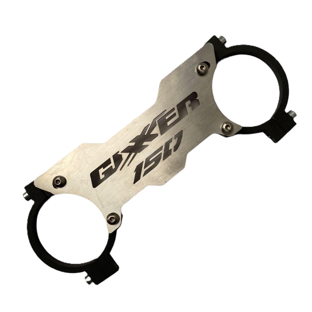 ESTABILIZADOR DE BARRAS 2D RG GIXXER 150 FI NEGRO CROMADO