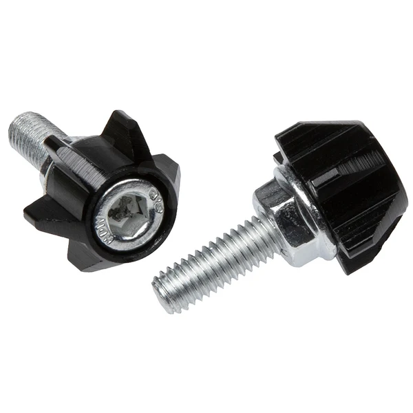 TORNILLO PORTA PLACA ESTRELLA NEGRO