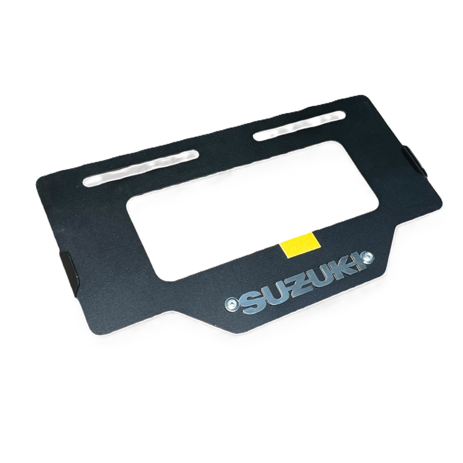 PORTA PLACA 3D RG DR NEGRO CROMADO