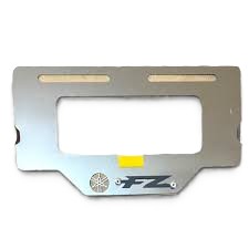 PORTA PLACA 3D RG FZ CROMADO NEGRO