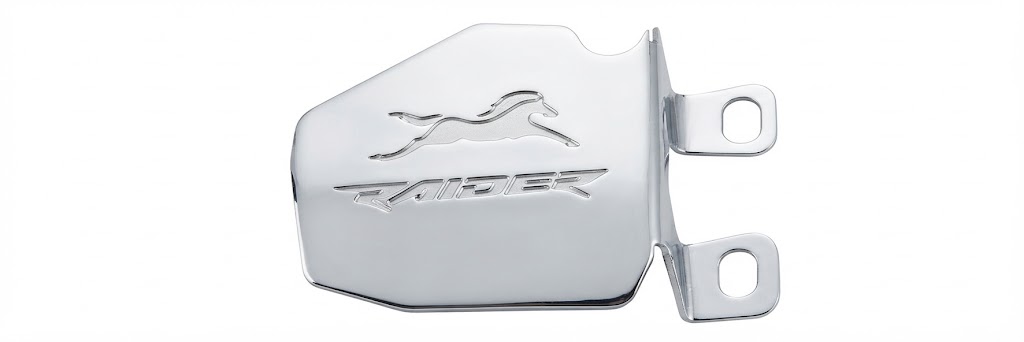 PROTECTOR CALIPER MORDAZA DELANTERO 2D RG RAIDER 125 CROMADO