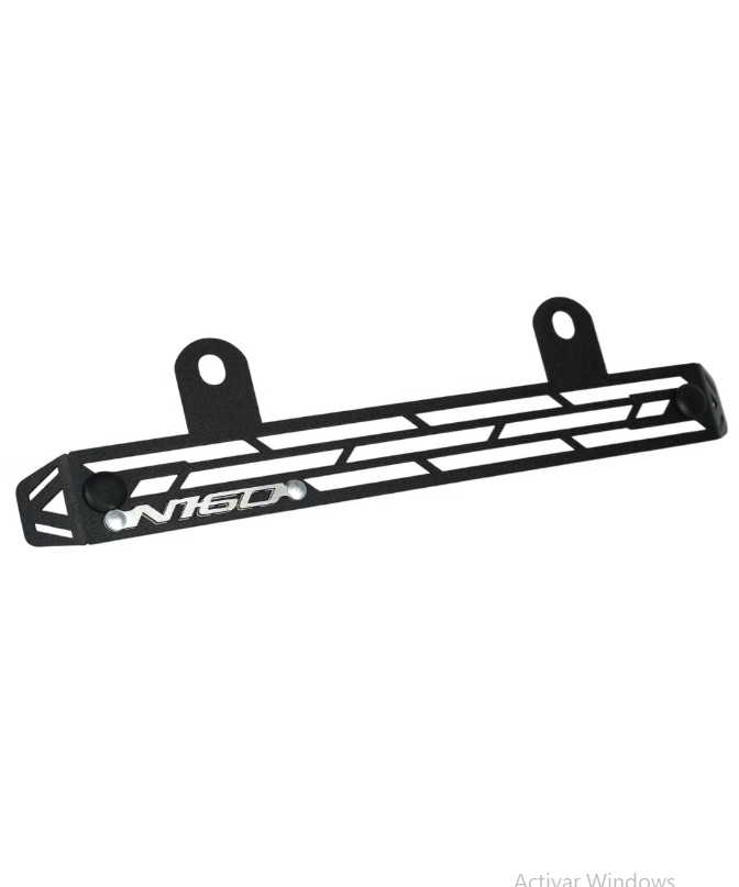 PROTECTOR DE RADIADOR RG 3D PULSAR NS160 CROMADO NEGRO