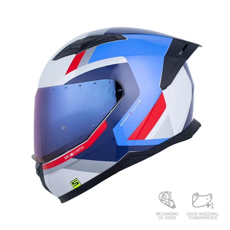 CASCO SHAFT 549 SAIC GRIS ROJO BRILLO