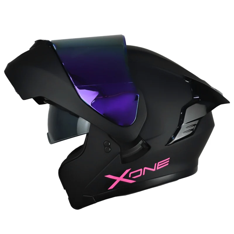 CASCO X-ONE 3000RS SOLID NEGRO FUCSIA MATE