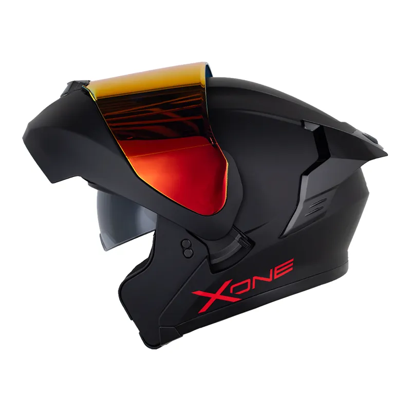 CASCO X-ONE 3000RS SOLID V2 NEGRO ROJO