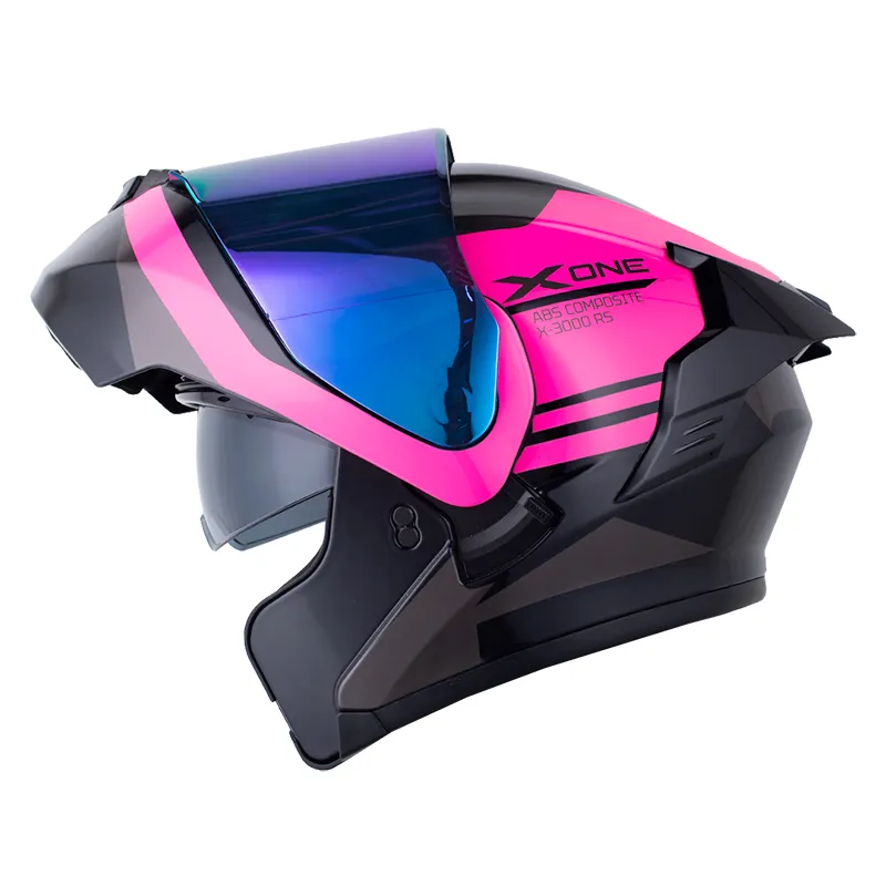 CASCO X-ONE 3000RS SABIO NEGRO FUCSIA