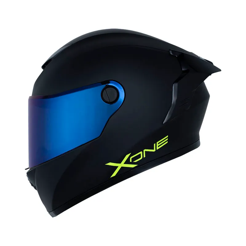 CASCO X-ONE 500 RS SOLID V2 NEGRO AMARILLO