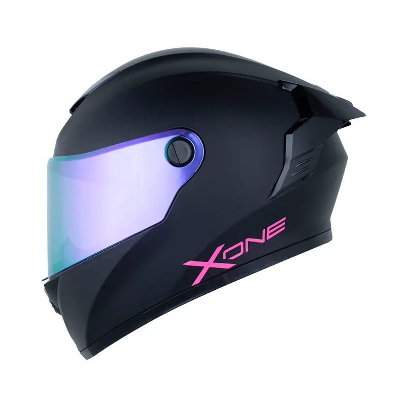 CASCO X-ONE 500 RS SOLID V2 NEGRO FUCSIA