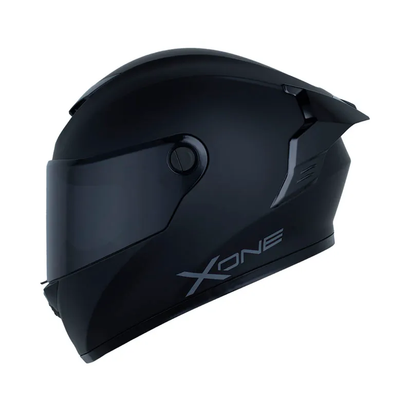 CASCO X-ONE 500 RS SOLID V2 NEGRO GRIS OSCURO