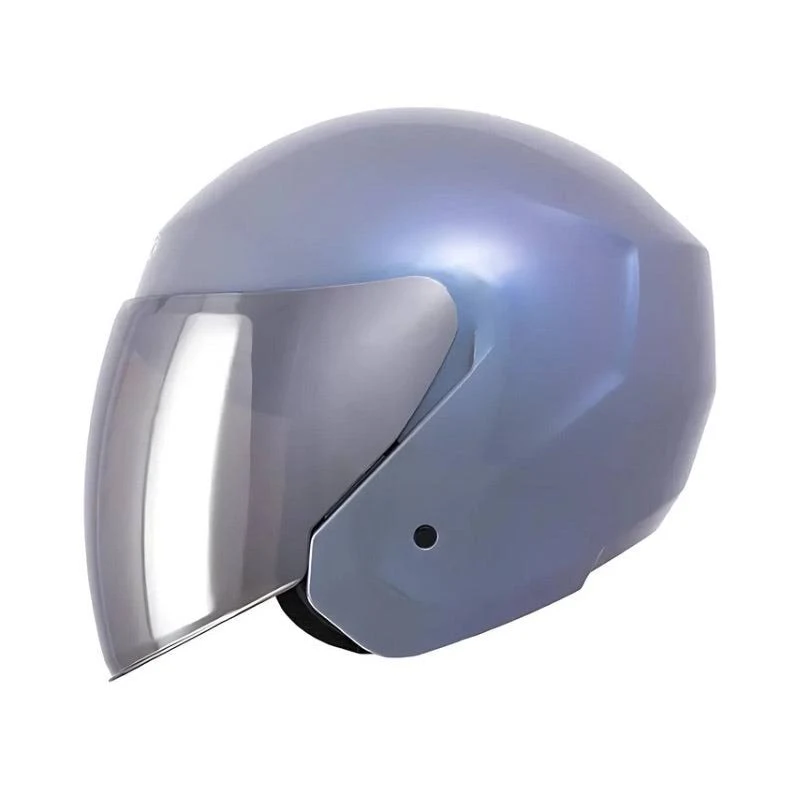 CASCO TECH T10 SOLID CAMALEON GRIS BRILLO