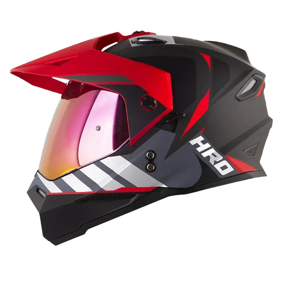 CASCO HRO MX330DV YORCHI GRIS ROJO