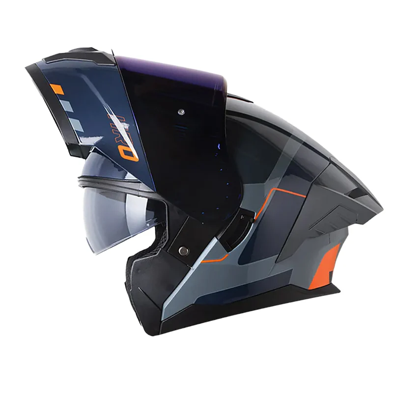 CASCO HRO 3480DV  NOSK GRIS OSCURO  NARANJA